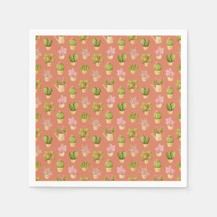Wild Cactus Pattern Napkins