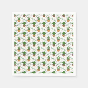 Wild Cactus Pattern Napkins