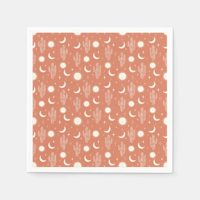 Wild Cactus Pattern Napkins (Front)