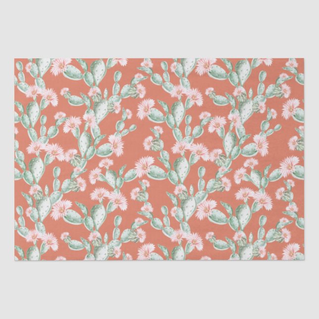 Wild Cactus Pattern Tissue Paper (Front)