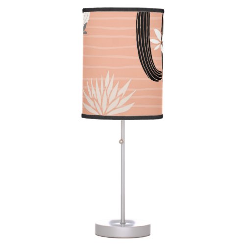 Wild Cactuses Colorful Watercolor Pattern Table Lamp
