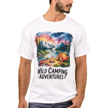Wild Camping Adventures Watercolor Design