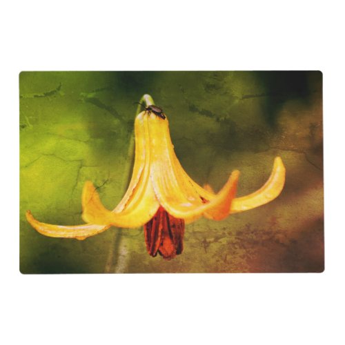 Wild Canada Lily With Insect Abstract  Placemat