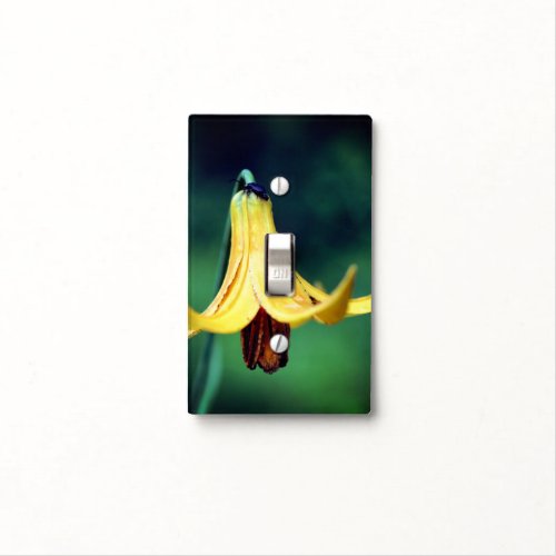 Wild Canada Lily With Insect    Light Switch Cover
