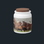 Wild Candy Jar<br><div class="desc">Embrace your sweet and wild heart with this candy container with wild horses wrapped around it. Makes a great gift for the horse lover in your life!</div>