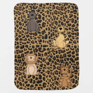 Wild Cat Animal Print Baby Blanket