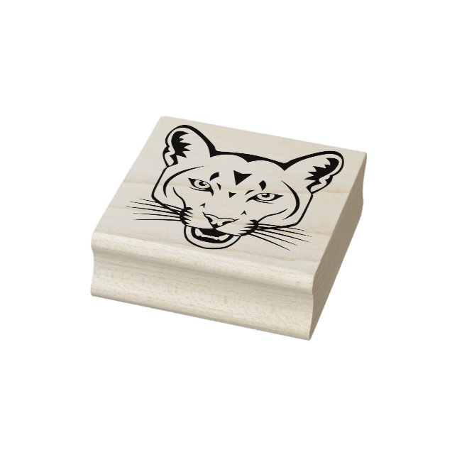 wild cat art stamp (Stamp)