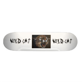 "WILD CAT" Awesome Skateboard! Skateboard Deck