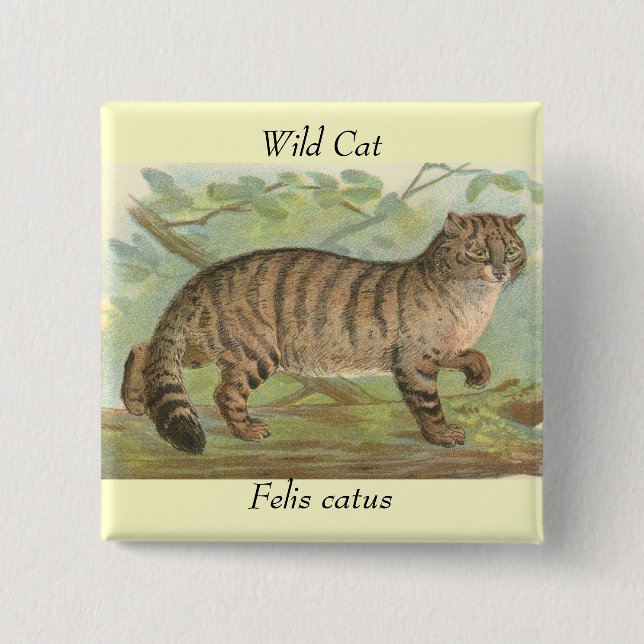 Wild Cat Button (Front)