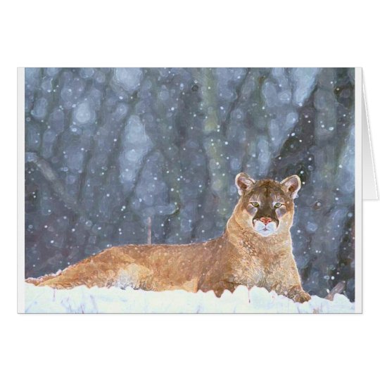 WILD CAT FREEDOM DESTINY ZAZZLE CARD