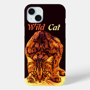 WILD CAT KITTEN iPhone 15 PLUS CASE