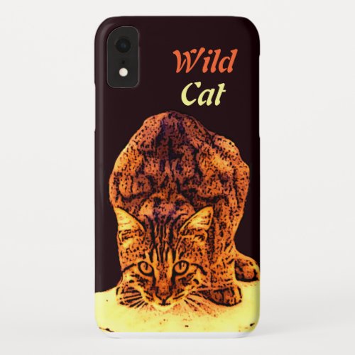 WILD CAT KITTEN iPhone XR CASE