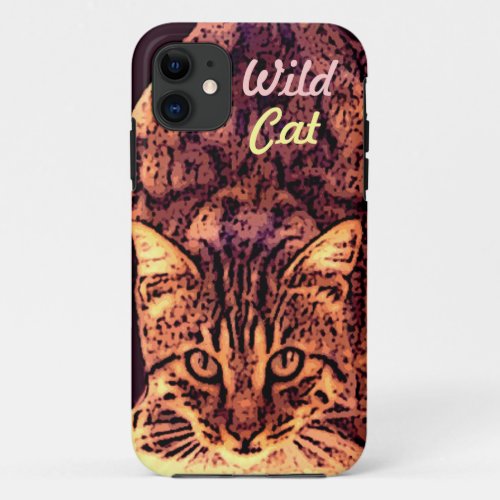 WILD CAT KITTEN iPhone 11 CASE