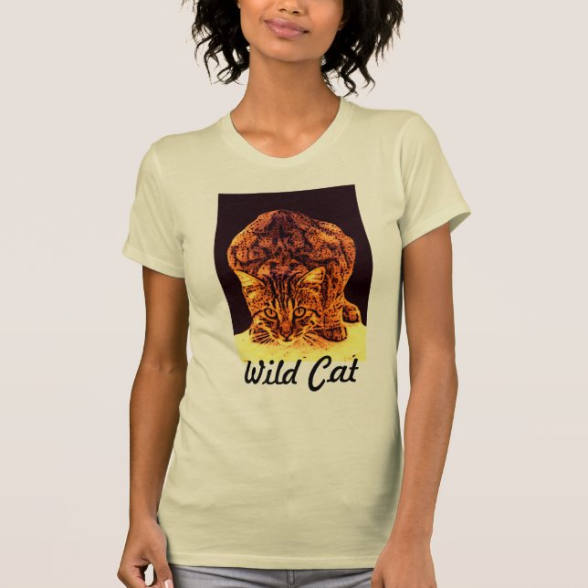 WILD CAT KITTEN T-Shirt (Front)