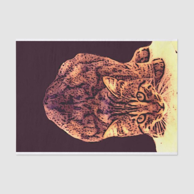 WILD CAT KITTEN TISSUE PAPER (Front)