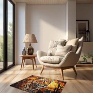 Wild Cat Safari Sunset Cheetah Doormat