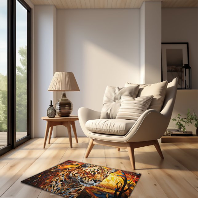 Wild Cat Safari Sunset Cheetah Doormat (Creator Uploaded)