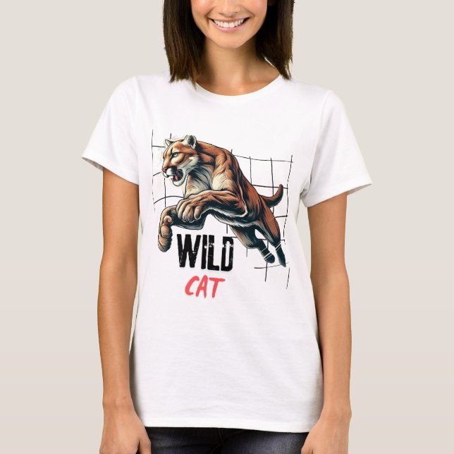 Wild cat tiger  T-Shirt (Front)