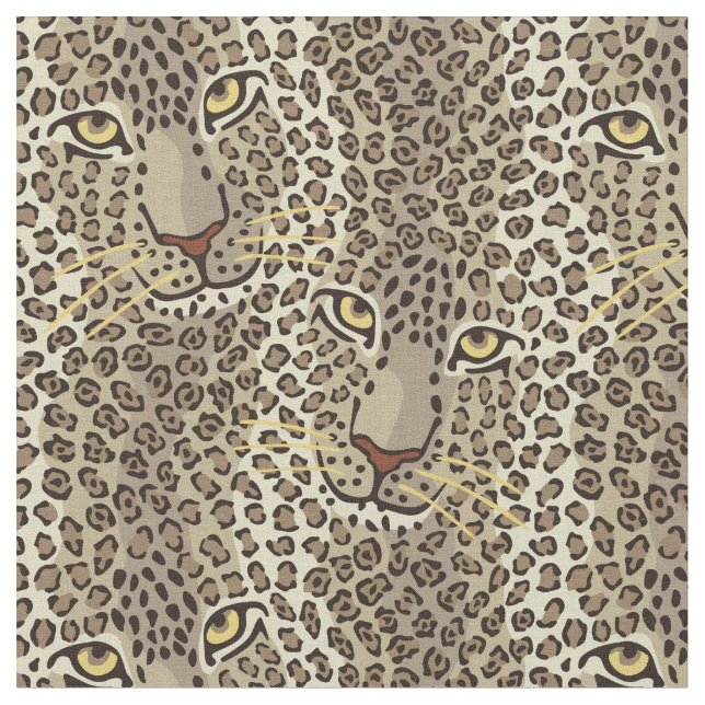 Wild Cats Fabric (Close Up)