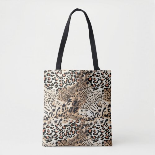 Wild Cats Modern Animal Leopard Print Pattern Tote Bag