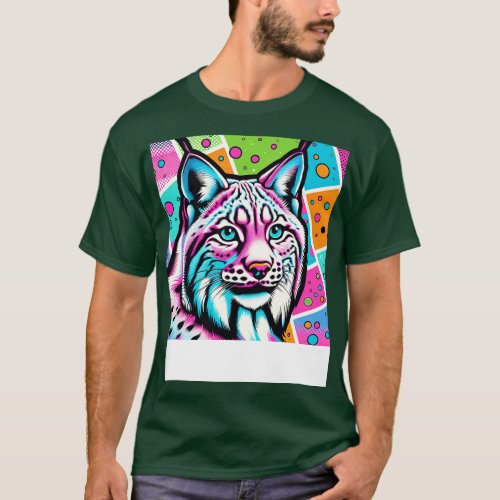 Wild Charm Canadian Lynx Art Forest Feline T_Shirt
