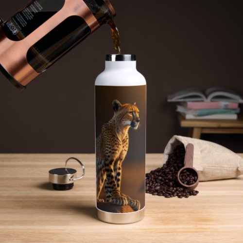 Wild Cheeta Safari Themed Water Bottle