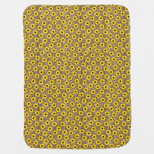 Wild Cheetah Leopard Print Accent Baby Blanket