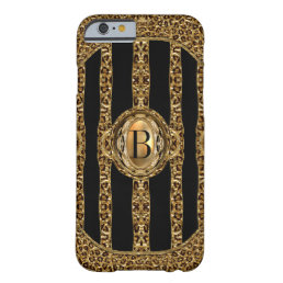 Wild Cheetah Monogram Barely There iPhone 6 Case