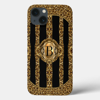 Wild Cheetah Monogram iPhone 13 Case