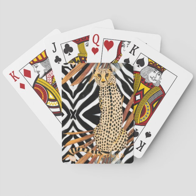Wild Cheetah  Poker Cards (Back)