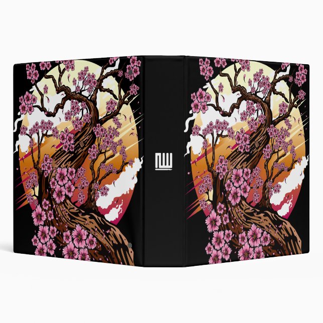 Wild Cherry Blossom 3 Ring Binder (Background)