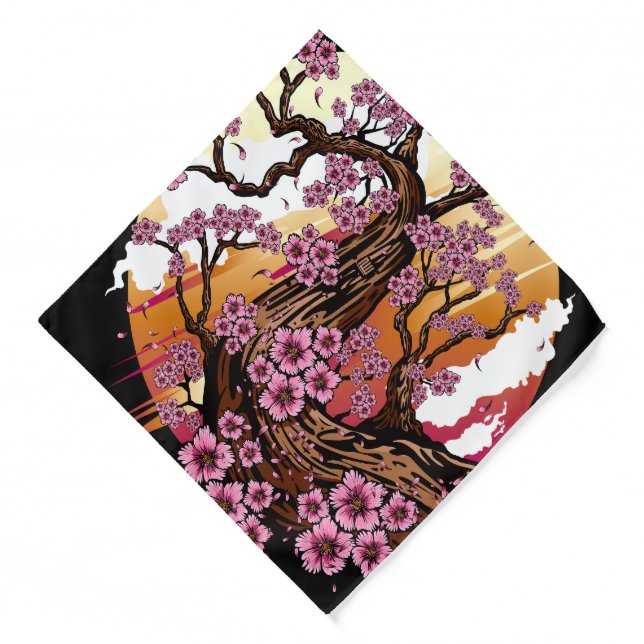 Wild Cherry Blossom Bandana (Front)