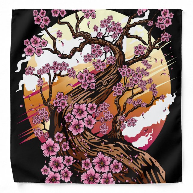 Wild Cherry Blossom Bandana (Front)