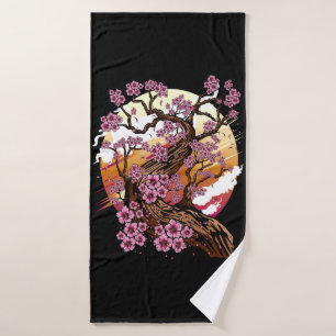 Wild Cherry Blossom Bath Towel
