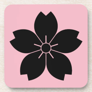 Wild cherry blossom beverage coaster
