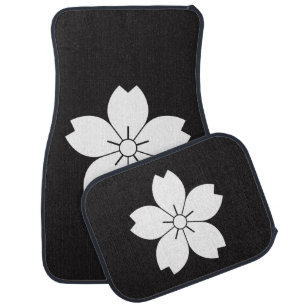 Wild cherry blossom car floor mat