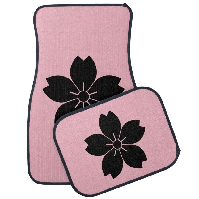 Wild cherry blossom car mat (Set)
