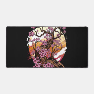 Wild Cherry Blossom Desk Mat