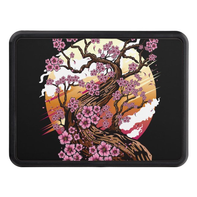 Wild Cherry Blossom Hitch Cover (Front)