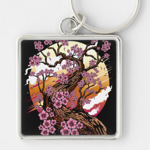 Wild Cherry Blossom Keychain