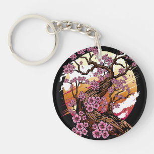 Wild Cherry Blossom Keychain