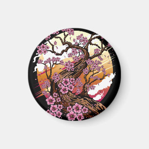 Wild Cherry Blossom Magnet