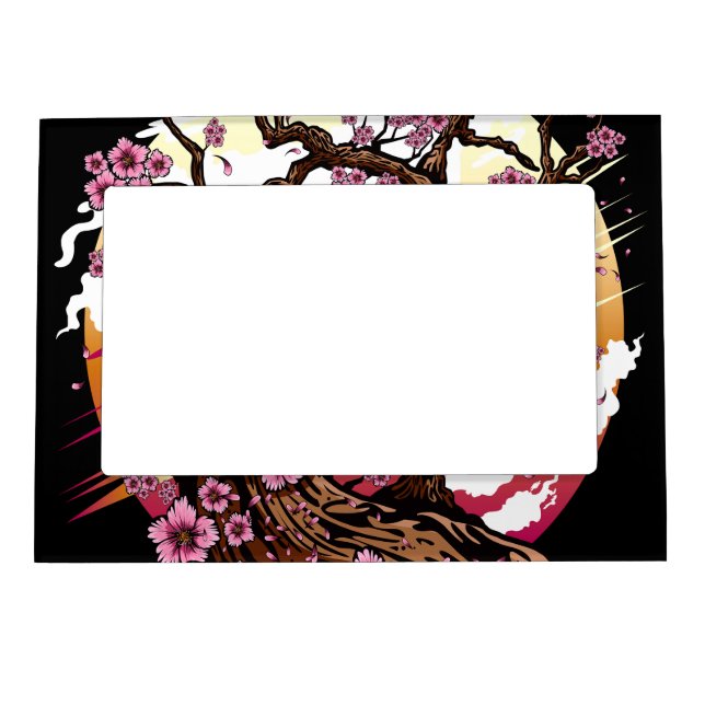 Wild Cherry Blossom Magnetic Frame (Front)