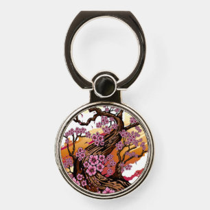 Wild Cherry Blossom Phone Ring Stand