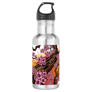 Wild Cherry Blossom Stainless Steel Water Bottle
