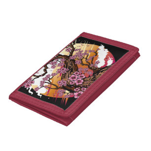 Wild Cherry Blossom Trifold Wallet