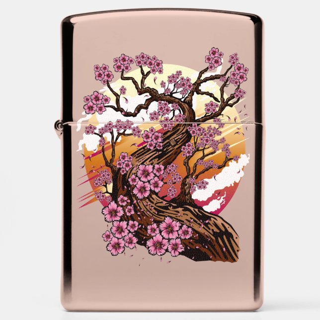 Wild Cherry Blossom Zippo Lighter (Front)