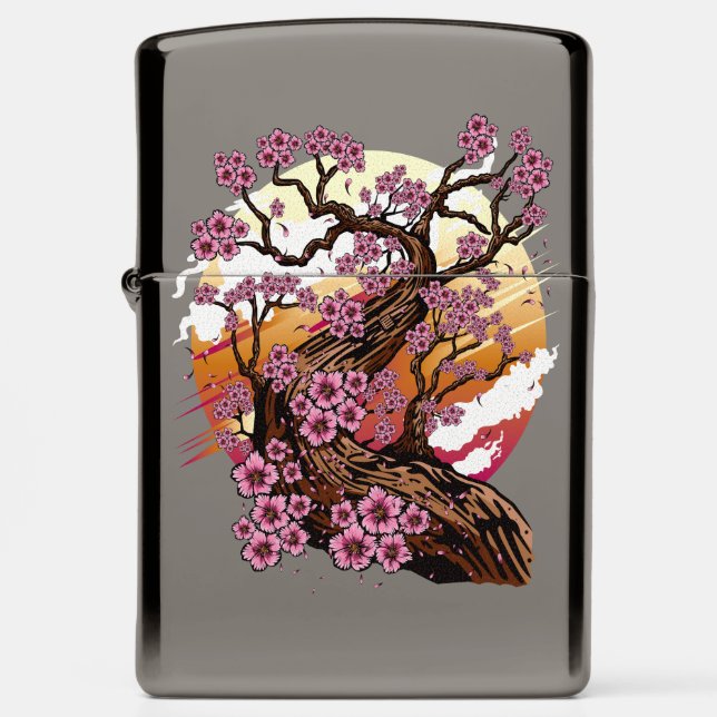 Wild Cherry Blossom Zippo Lighter (Front)