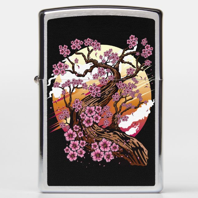 Wild Cherry Blossom Zippo Lighter (Front)