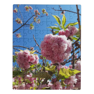 Wild Cherry pink Blossom Tree Jigsaw Puzzle